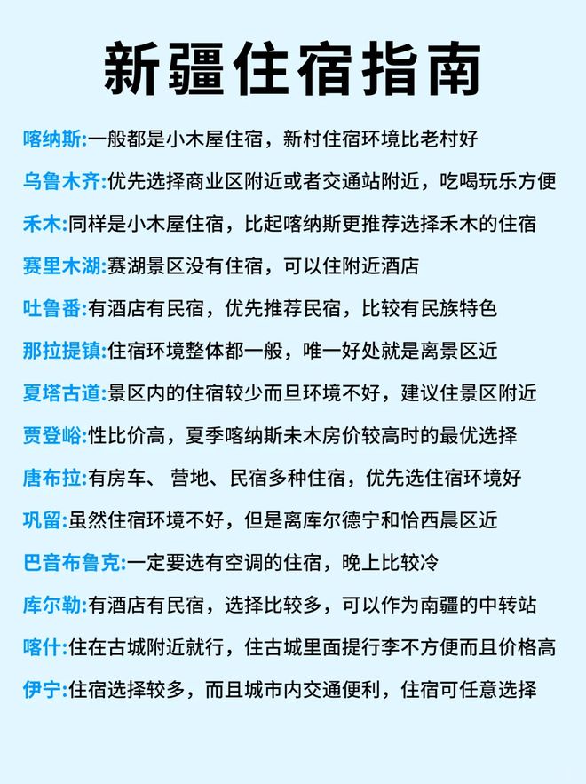 新疆10天9晚最佳路线旅游攻略新疆十日游详细行程攻略跟着玩(图2)